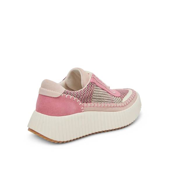 NEW DOLCE VITA women dolen platform sneakers in pink multi - Picture 5 of 8